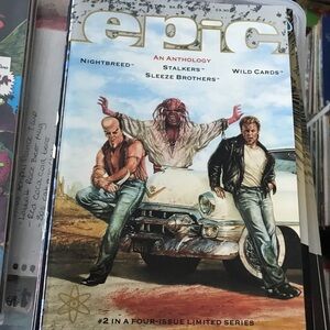 Epic Anthology Comic Book #2 - 'epic' Cover with Vintage Car Artwork